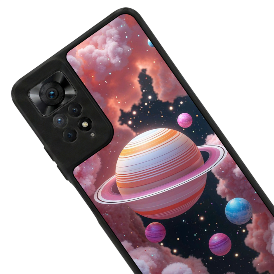 Xiaomi Redmi Note 12 Pro Uyumlu Uzay Tasarımlı Glossy Premium Kılıf