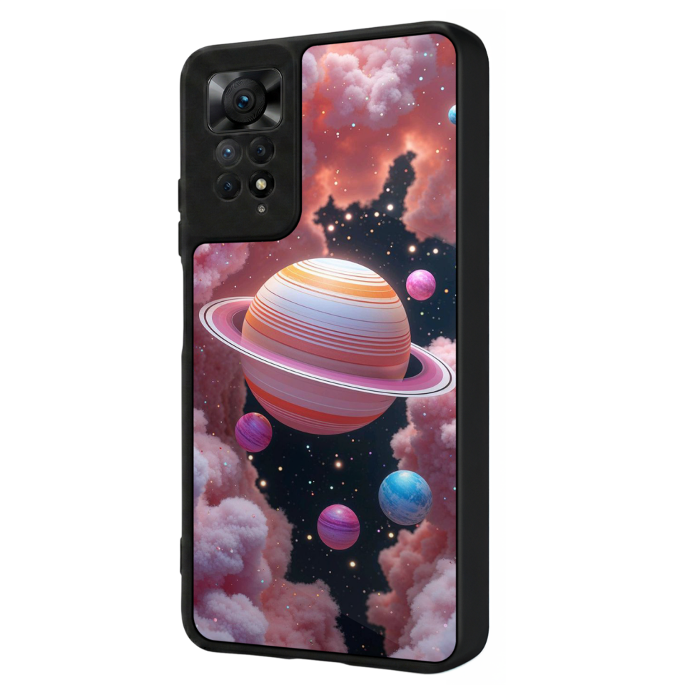 Xiaomi Redmi Note 12 Pro Uyumlu Uzay Tasarımlı Glossy Premium Kılıf