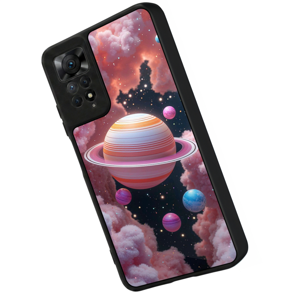 Xiaomi Redmi Note 12 Pro Uyumlu Uzay Tasarımlı Glossy Premium Kılıf