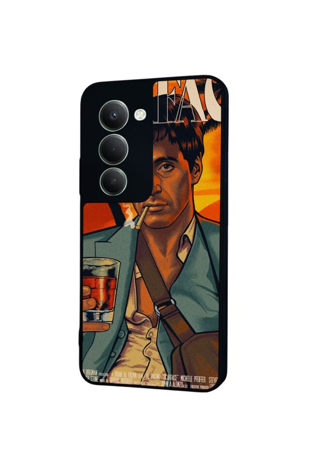 Xiaomi Redmi 15 5G Uyumlu Scarface Tasarımlı Glossy Premium Kılıf