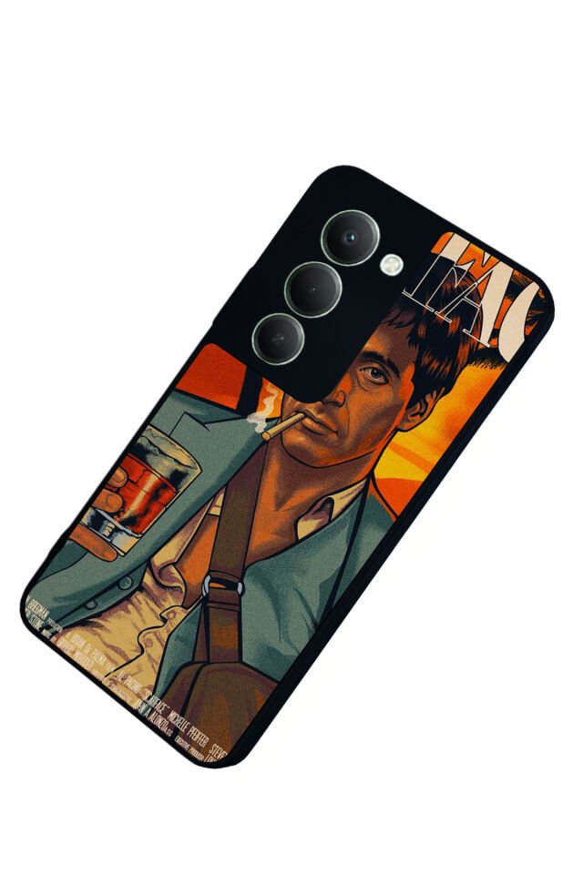 Xiaomi Redmi 15 5G Uyumlu Scarface Tasarımlı Glossy Premium Kılıf