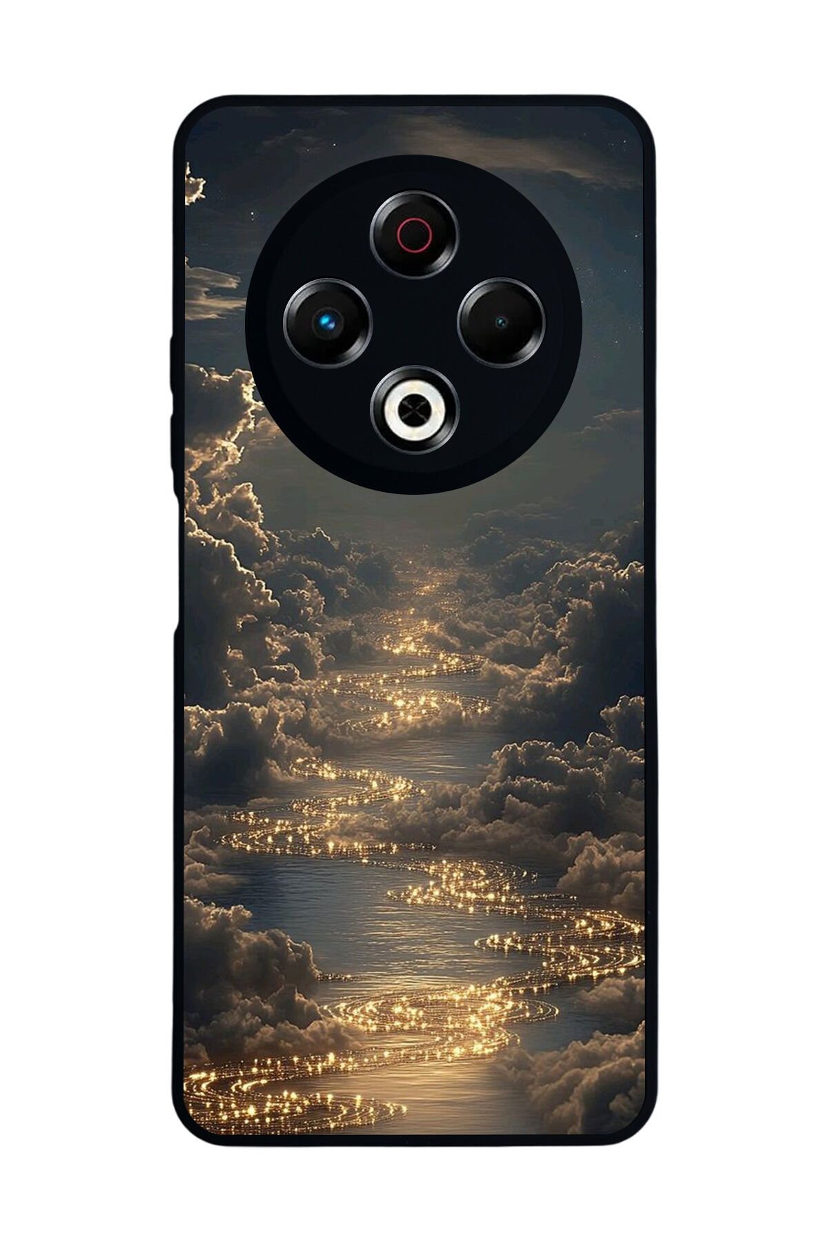 Tecno Spark 30 Uyumlu Ay Tasarımlı Glossy Premium Kılıf
