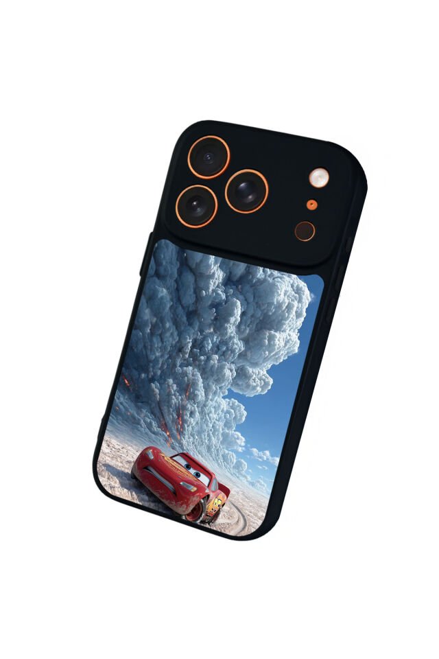 iPhone 17 Pro Uyumlu Şimsek McQueen Tasarımlı Glossy Premium Kılıf