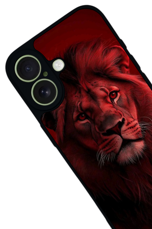 iPhone 17 Uyumlu Aslan Tasarımlı Glossy Premium Kılıf