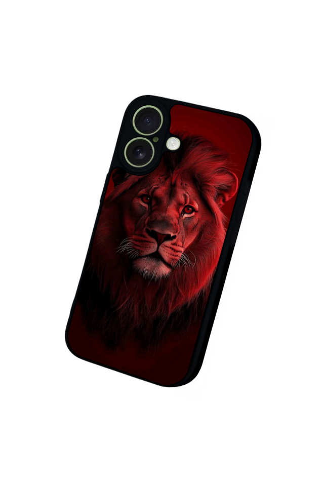 iPhone 17 Uyumlu Aslan Tasarımlı Glossy Premium Kılıf
