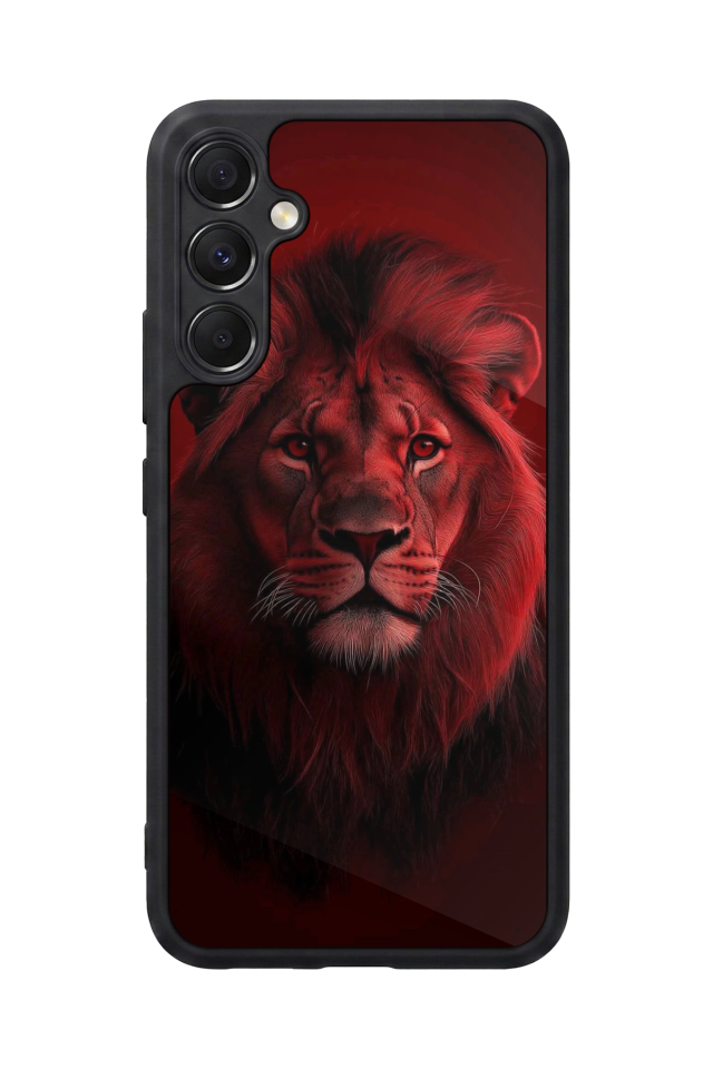 Samsung Galaxy A34 Uyumlu Aslan Tasarımlı Glossy Premium Kılıf