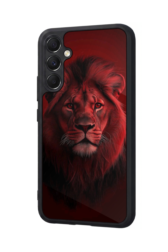 Samsung Galaxy A34 Uyumlu Aslan Tasarımlı Glossy Premium Kılıf