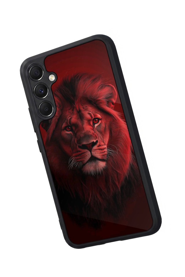 Samsung Galaxy A34 Uyumlu Aslan Tasarımlı Glossy Premium Kılıf