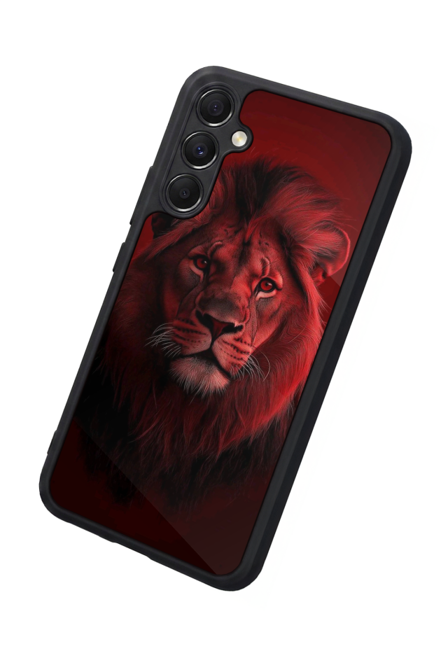 Samsung Galaxy A34 Uyumlu Aslan Tasarımlı Glossy Premium Kılıf