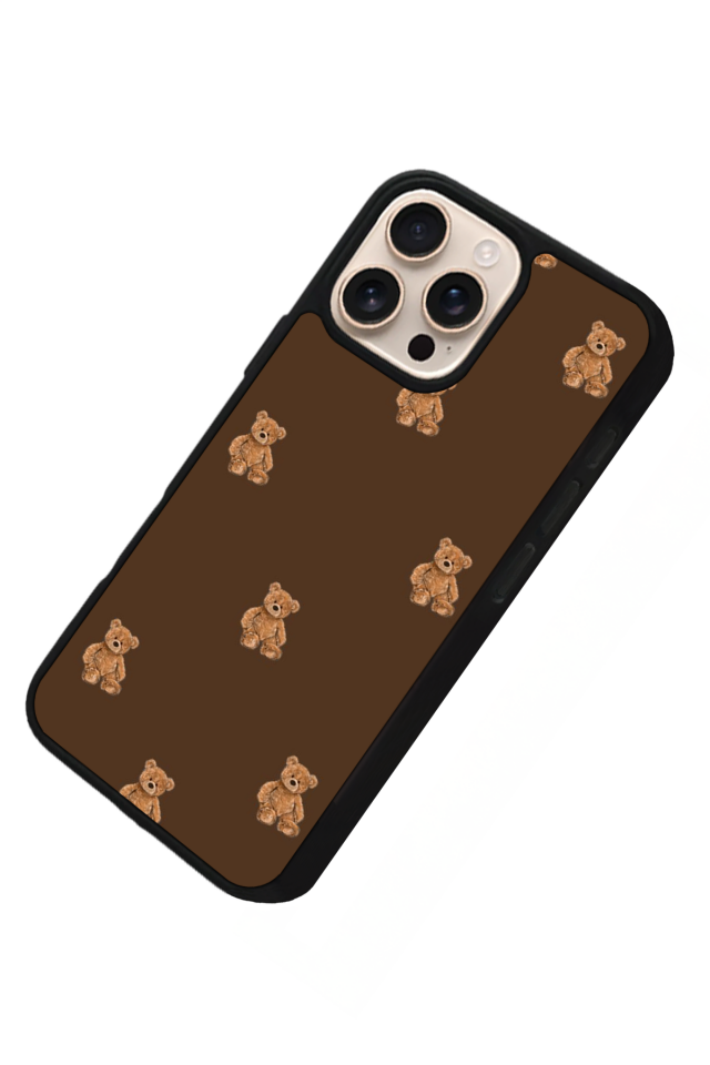 iPhone 16 Pro Max Uyumlu Ayı Tasarımlı Glossy Premium Kılıf