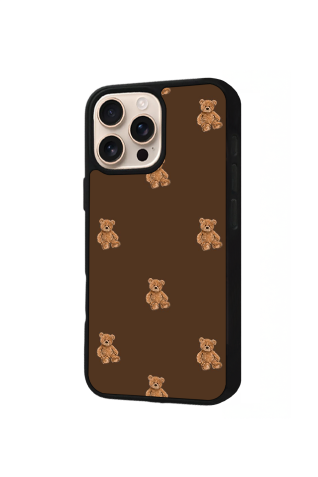 iPhone 16 Pro Max Uyumlu Ayı Tasarımlı Glossy Premium Kılıf