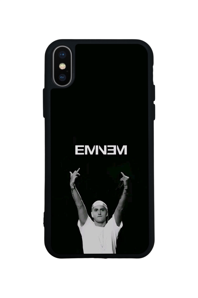 iPhone XS Max Uyumlu Eminem Tasarımlı Glossy Premium Kılıf