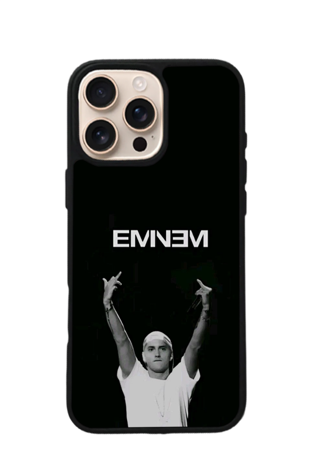 iPhone 15 Pro Max Uyumlu Eminem Tasarımlı Glossy Premium Kılıf