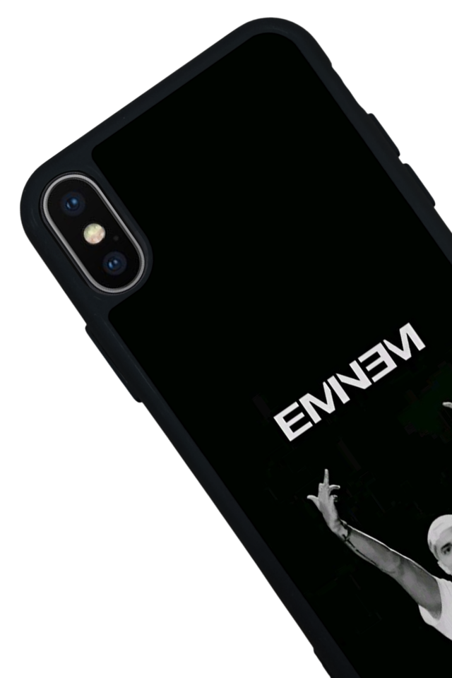iPhone XS Max Uyumlu Eminem Tasarımlı Glossy Premium Kılıf