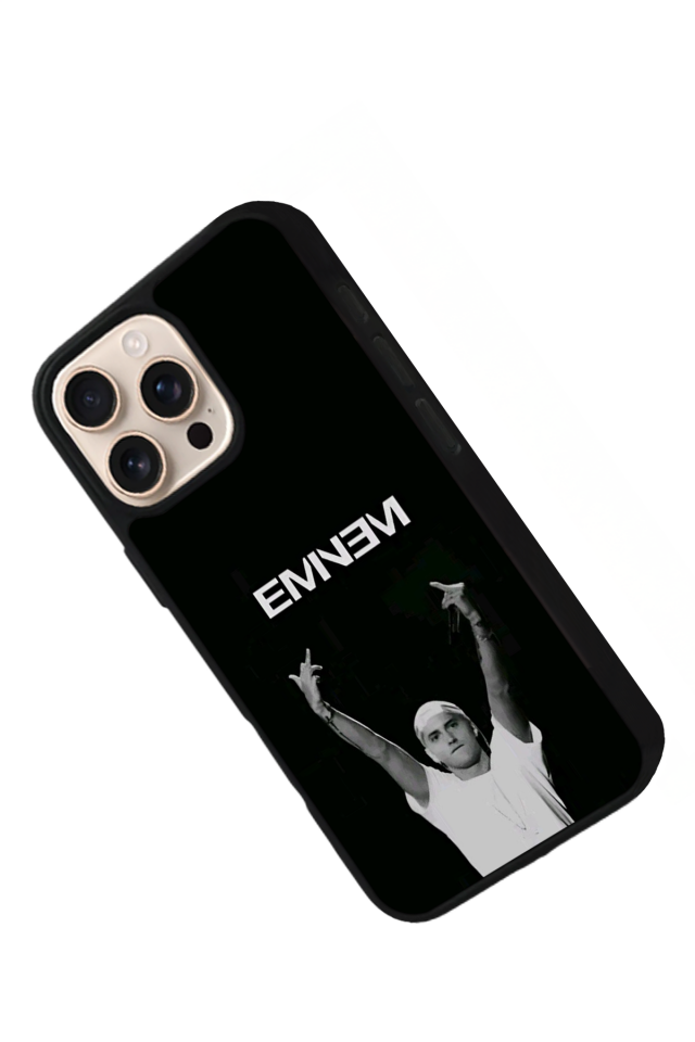 iPhone 15 Pro Max Uyumlu Eminem Tasarımlı Glossy Premium Kılıf