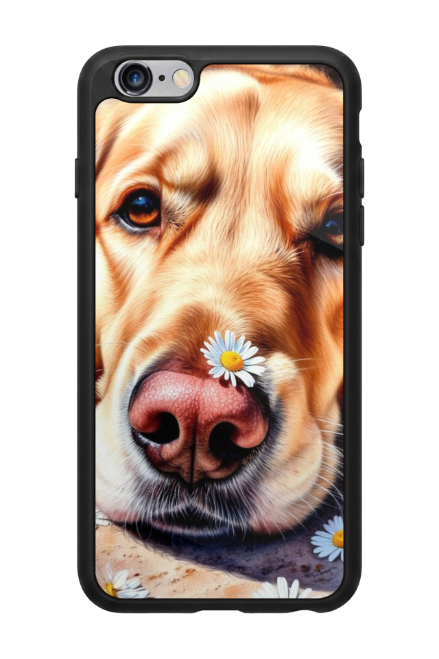 iPhone 6 Plus Uyumlu Golden Kopek Tasarımlı Glossy Premium Kılıf