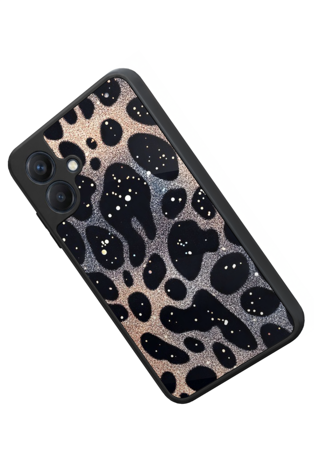 Samsung Galaxy A07 Uyumlu Hologram Leopar Tasarımlı Glossy Premium Kılıf