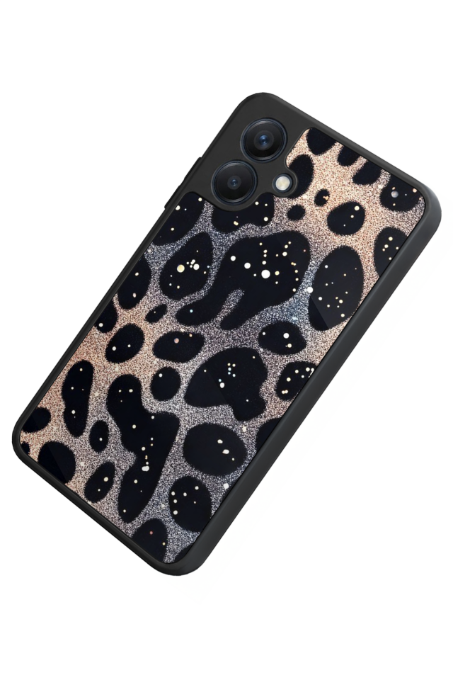 Samsung Galaxy A07 Uyumlu Hologram Leopar Tasarımlı Glossy Premium Kılıf
