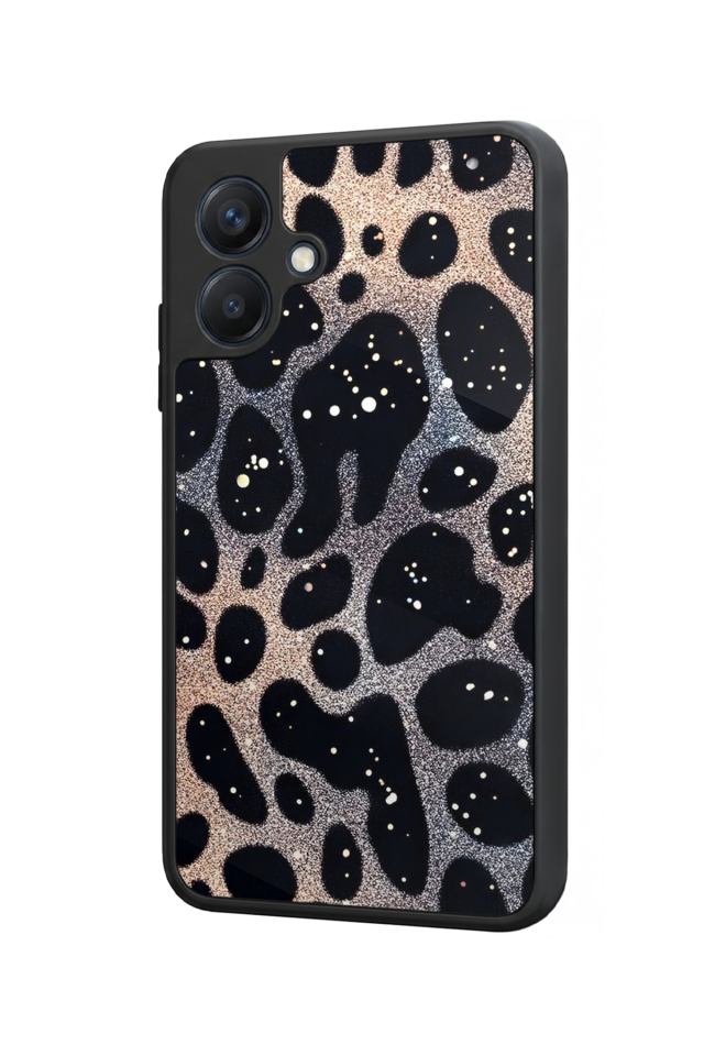 Samsung Galaxy A07 Uyumlu Hologram Leopar Tasarımlı Glossy Premium Kılıf