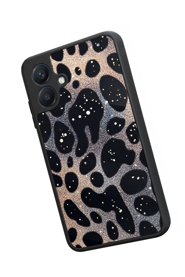 Samsung Galaxy A07 Uyumlu Hologram Leopar Tasarımlı Glossy Premium Kılıf