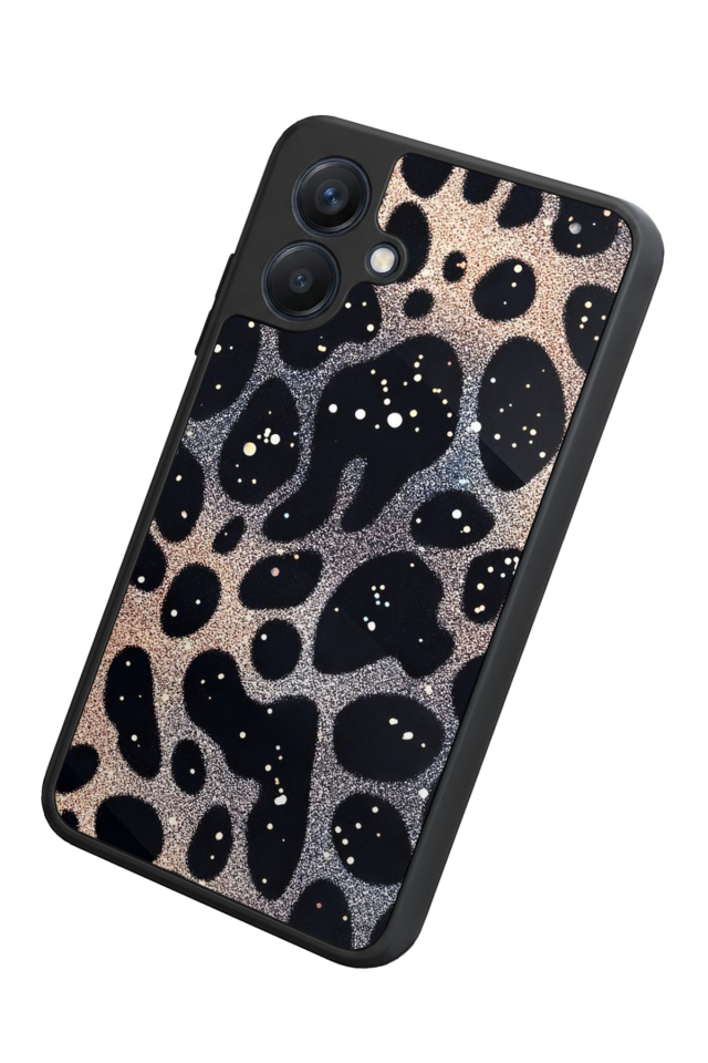 Samsung Galaxy A07 Uyumlu Hologram Leopar Tasarımlı Glossy Premium Kılıf