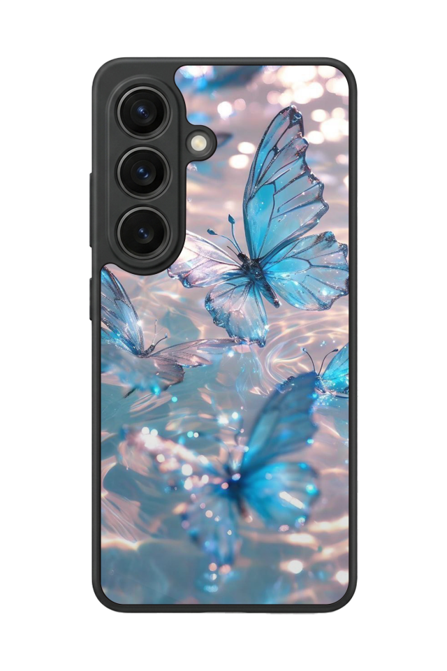 Samsung Galaxy S26 Uyumlu Kelebek Tasarımlı Glossy Premium Kılıf