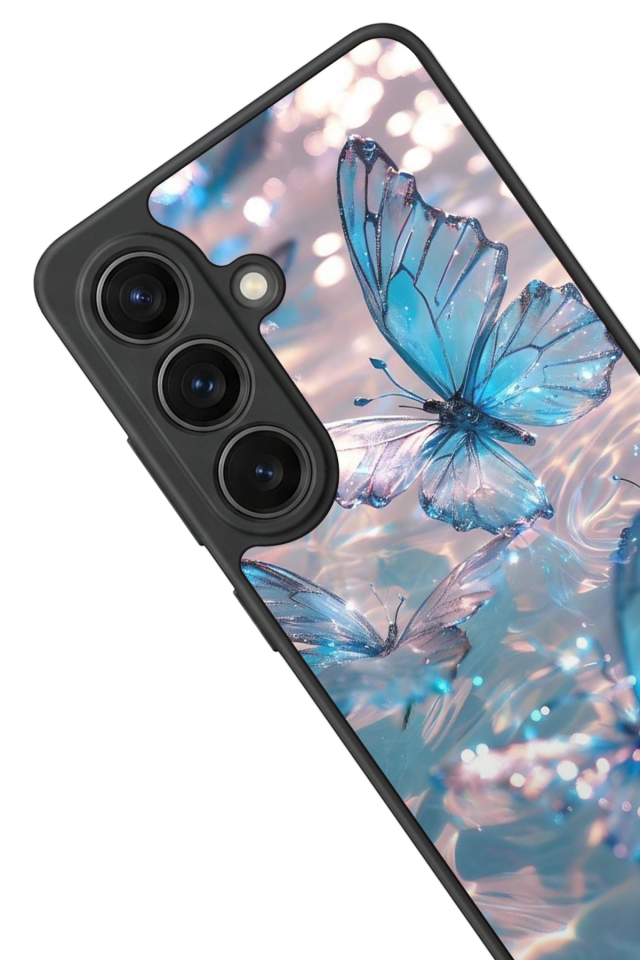 Samsung Galaxy S26 Uyumlu Kelebek Tasarımlı Glossy Premium Kılıf