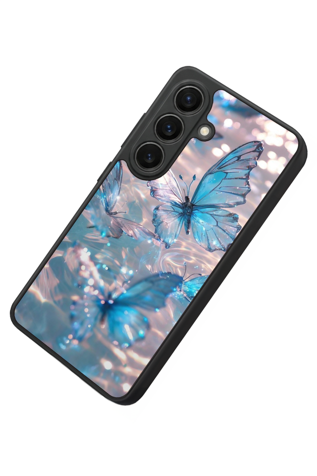 Samsung Galaxy S26 Uyumlu Kelebek Tasarımlı Glossy Premium Kılıf