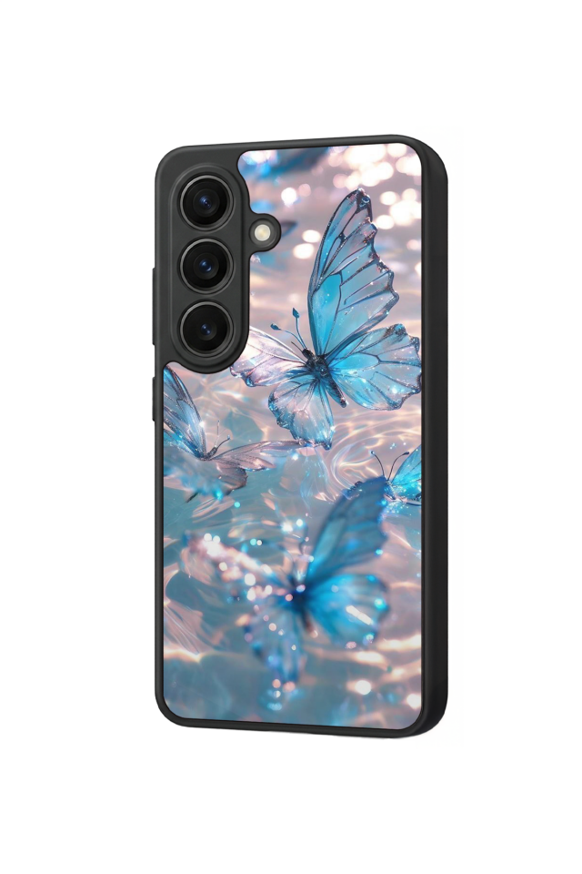 Samsung Galaxy S26 Uyumlu Kelebek Tasarımlı Glossy Premium Kılıf