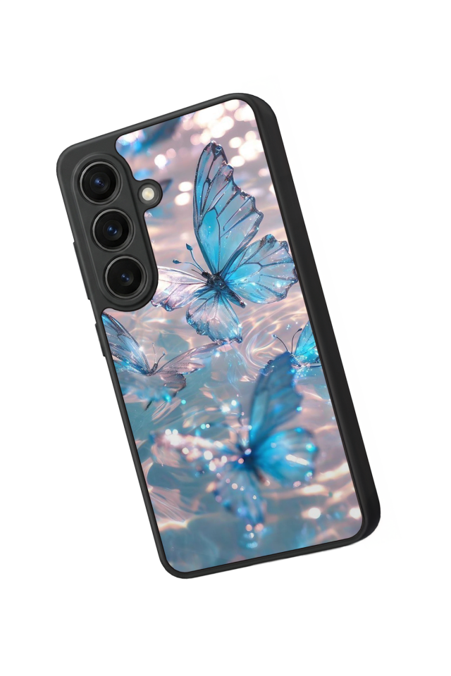 Samsung Galaxy S26 Uyumlu Kelebek Tasarımlı Glossy Premium Kılıf