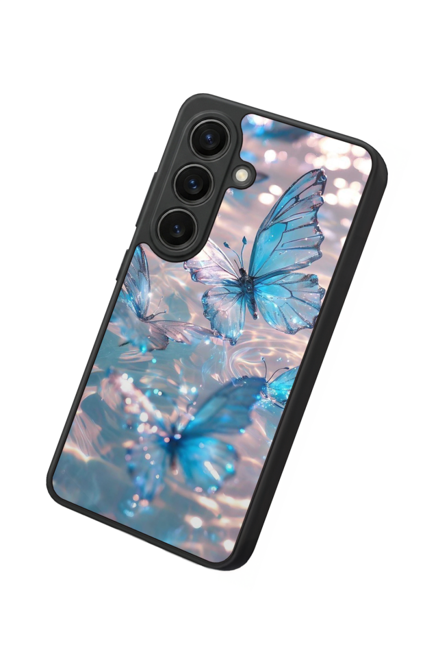 Samsung Galaxy S26 Uyumlu Kelebek Tasarımlı Glossy Premium Kılıf
