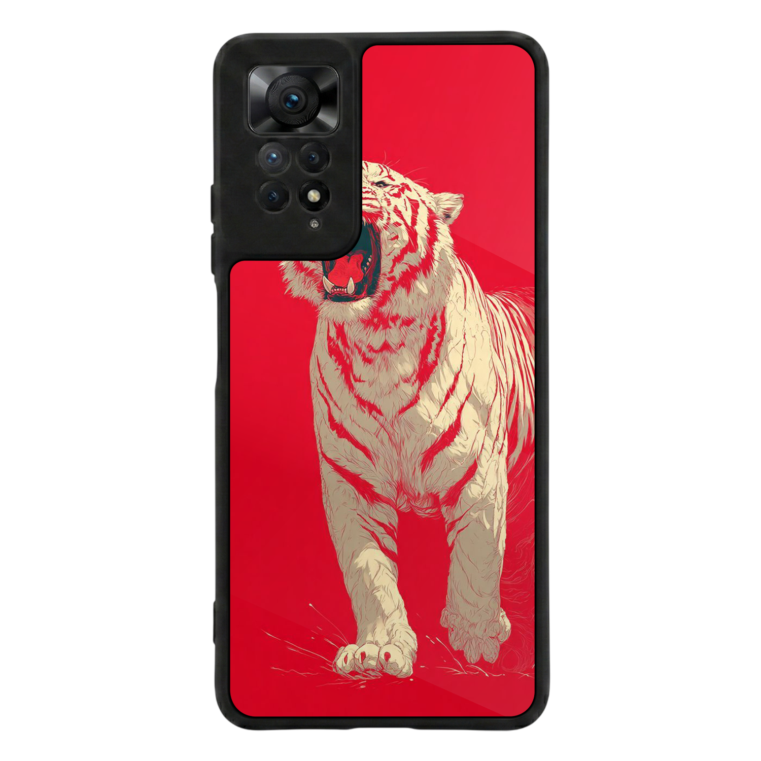 Xiaomi Redmi Note 11 Pro Uyumlu Yaldizli Cicek Tasarımlı Glossy Premium Kılıf