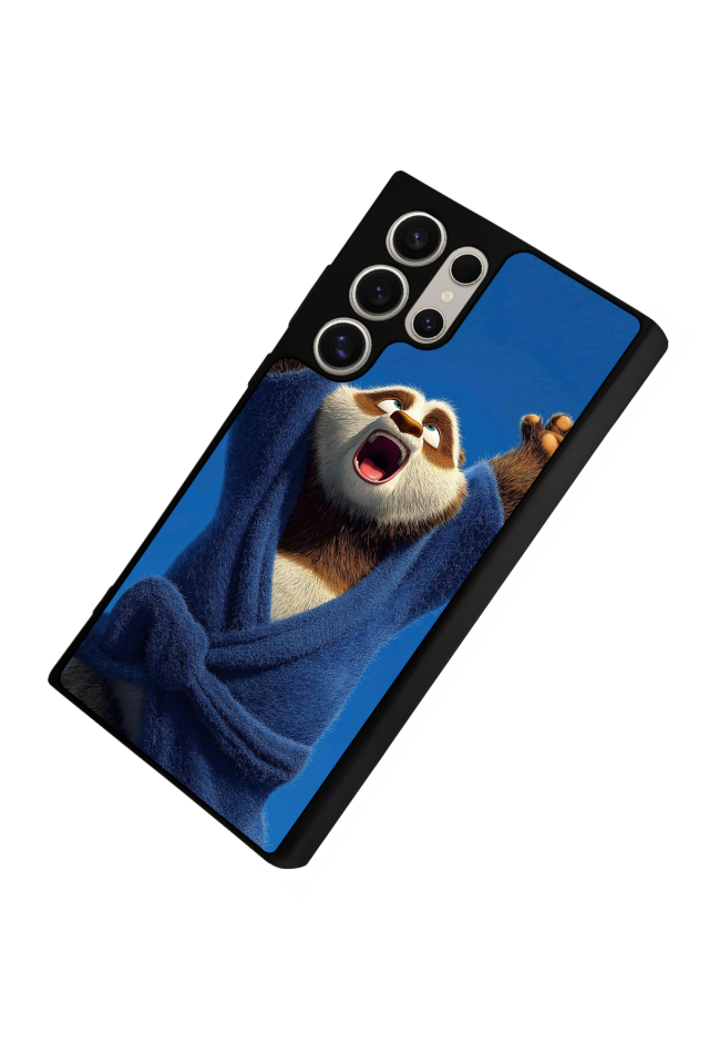 Samsung Galaxy S22 Ultra Uyumlu Kung Fu Panda Tasarımlı Glossy Premium Kılıf