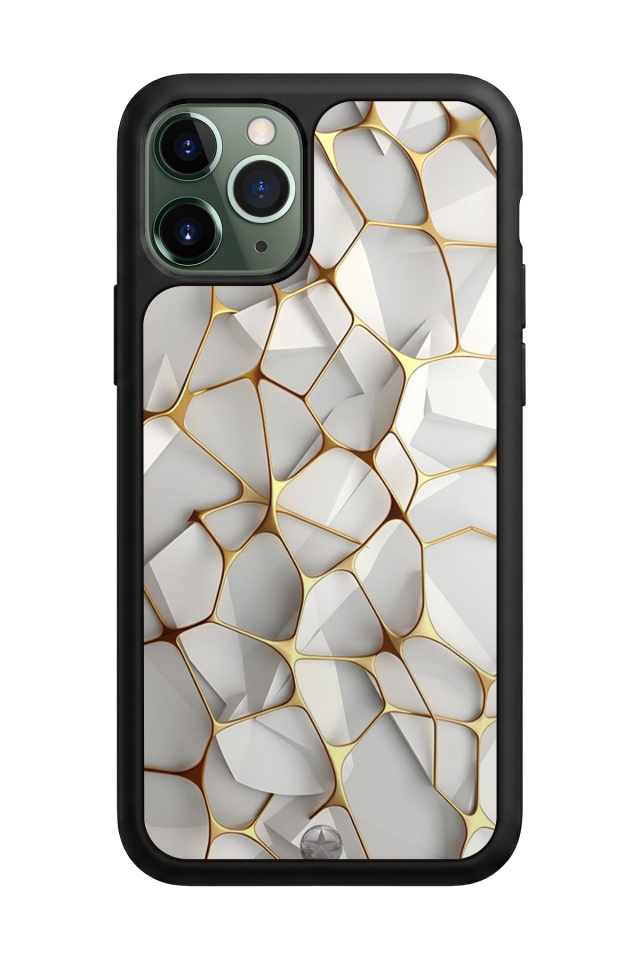 iPhone 11 Pro Max Uyumlu Mermer Marble Tasarımlı Glossy Premium Kılıf