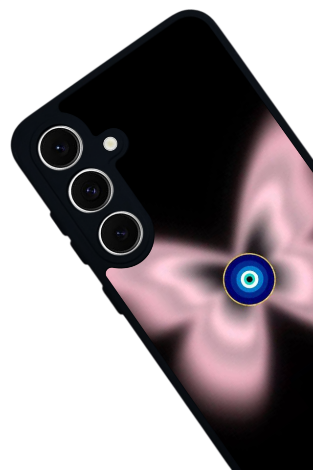 Samsung Galaxy S24 FE Uyumlu Nazar Tasarımlı Glossy Premium Kılıf