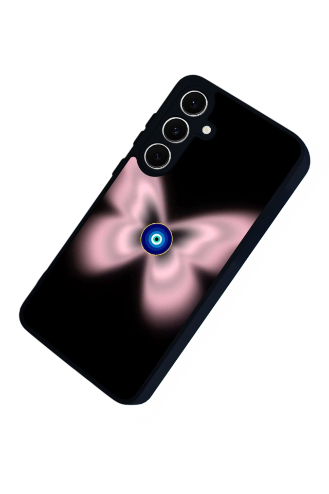 Samsung Galaxy S24 FE Uyumlu Nazar Tasarımlı Glossy Premium Kılıf