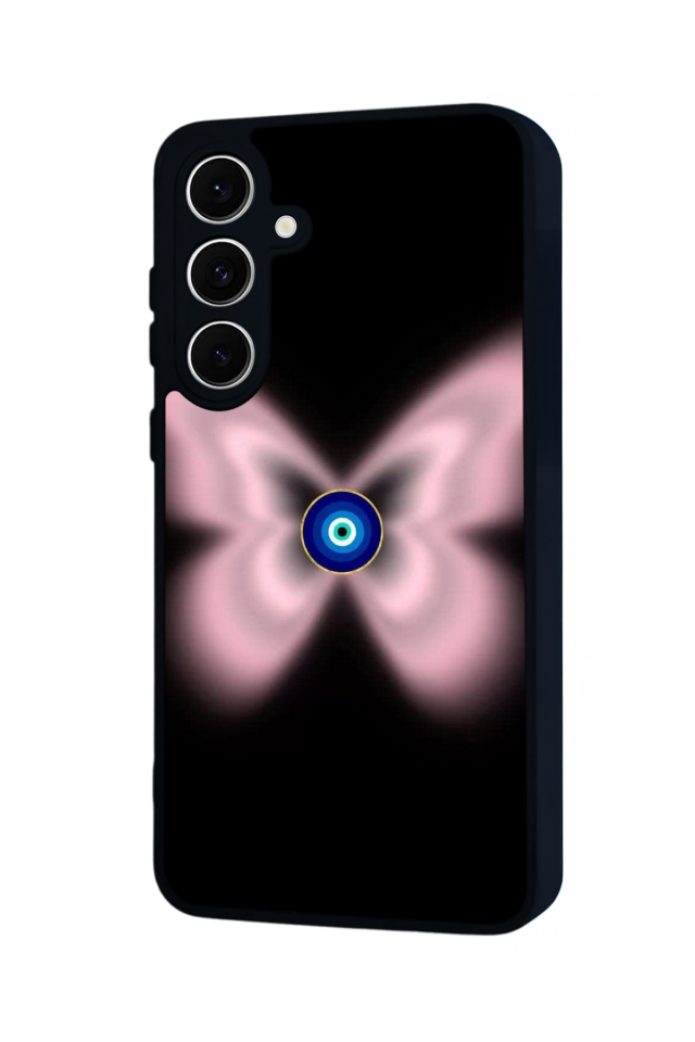 Samsung Galaxy S24 FE Uyumlu Nazar Tasarımlı Glossy Premium Kılıf