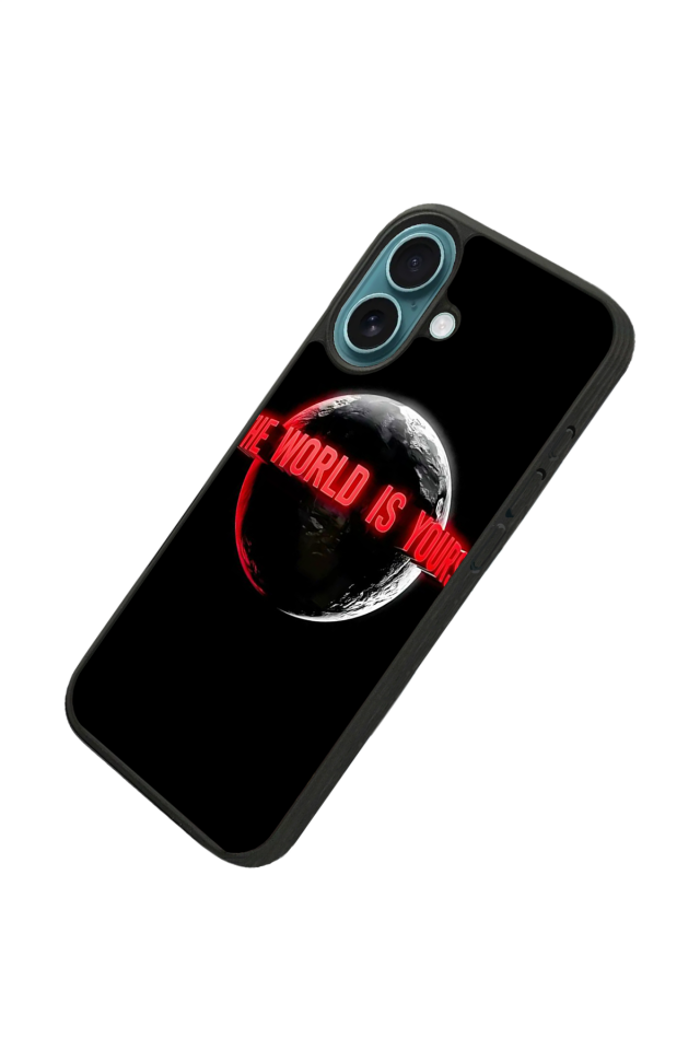 iPhone 16 Uyumlu Scarface Tasarımlı Glossy Premium Kılıf