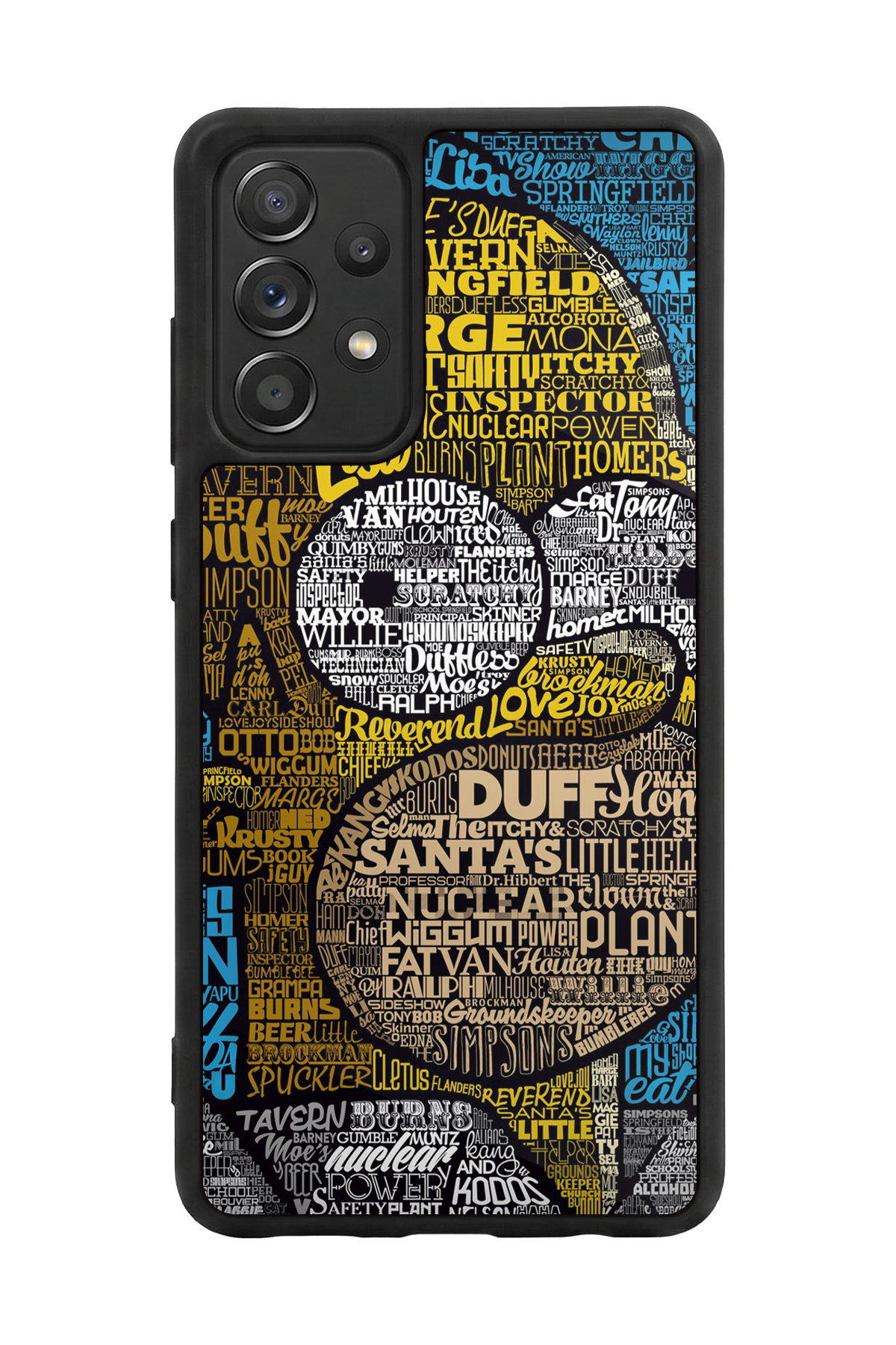 Samsung Galaxy A72 Uyumlu The Simpsons Tasarımlı Glossy Premium Kılıf