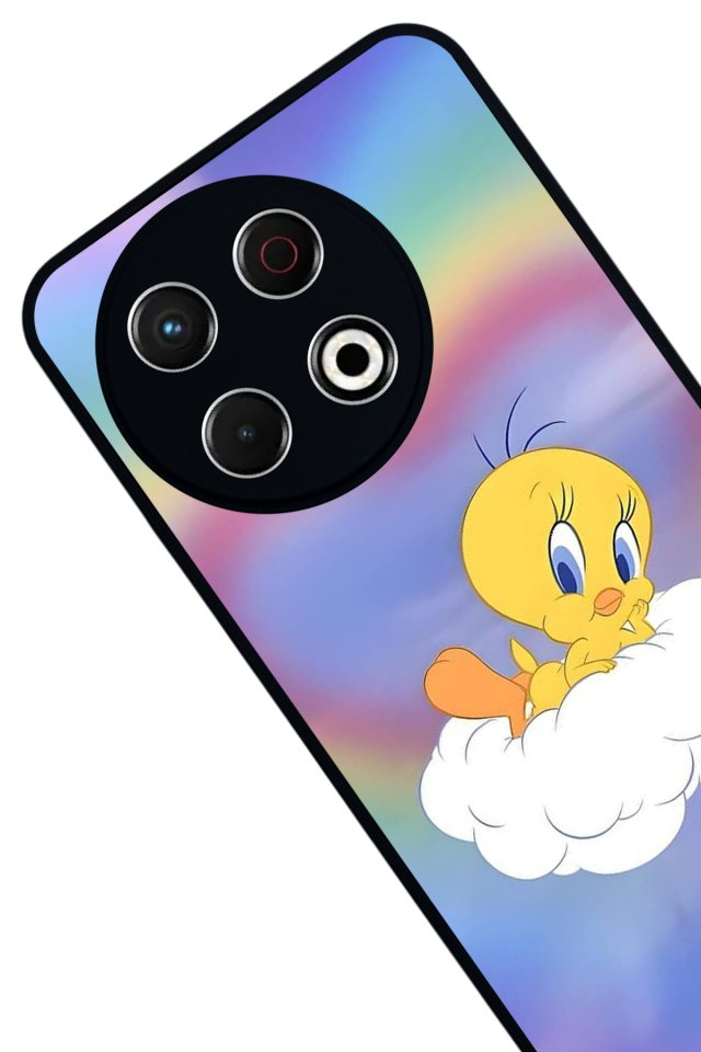 Tecno Spark 30 Pro Uyumlu Tweety Tasarımlı Glossy Premium Kılıf