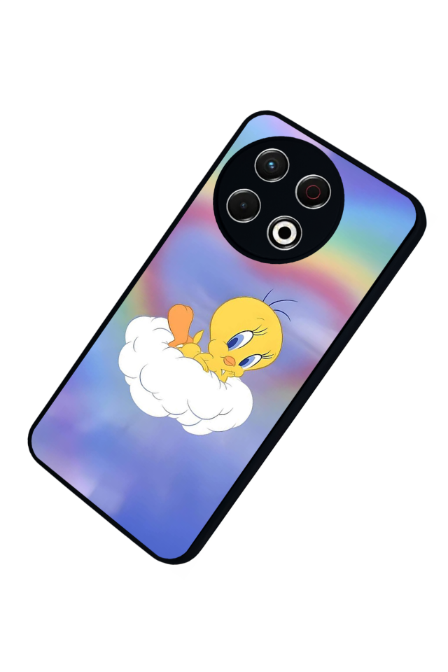 Tecno Spark 30 Pro Uyumlu Tweety Tasarımlı Glossy Premium Kılıf