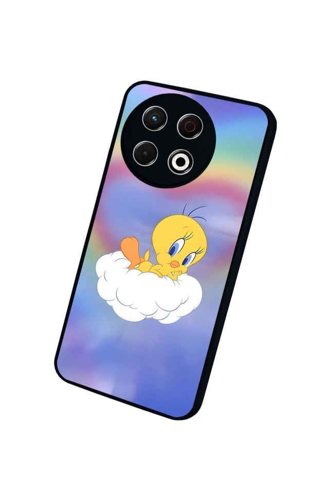 Tecno Spark 30 Pro Uyumlu Tweety Tasarımlı Glossy Premium Kılıf