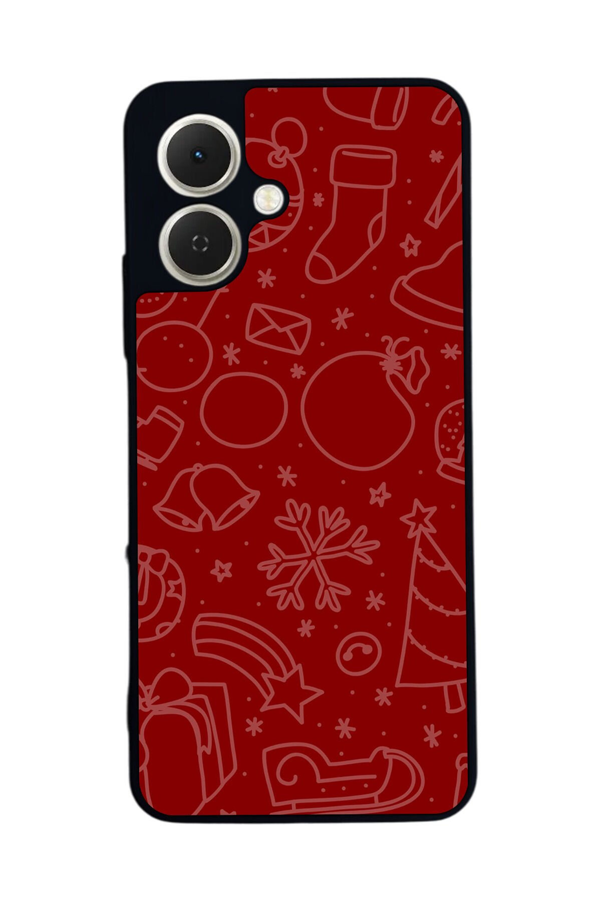 Tecno Spark GO 2 Uyumlu Yilbasi Christmas Tasarımlı Glossy Premium Kılıf