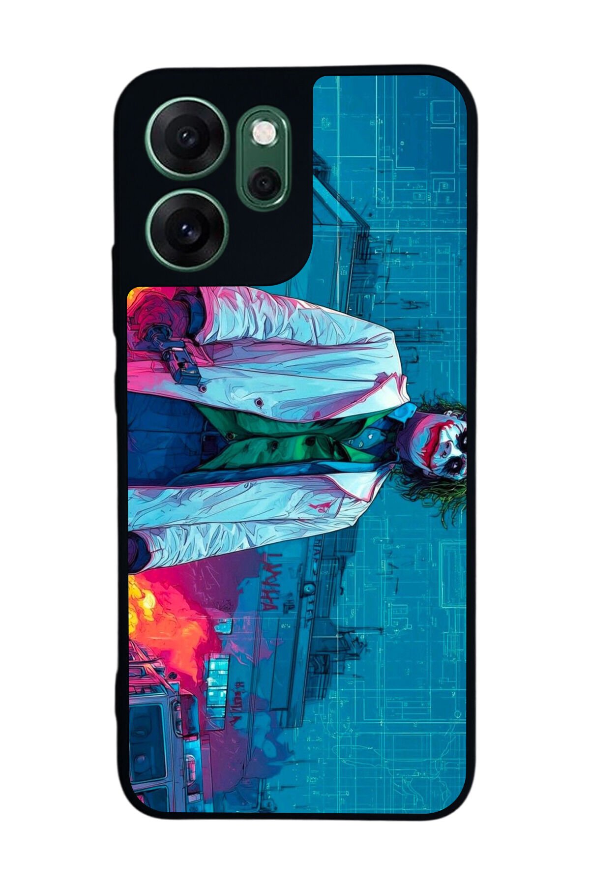 Oppo Reno 14F Uyumlu Joker Tasarımlı Glossy Premium Kılıf
