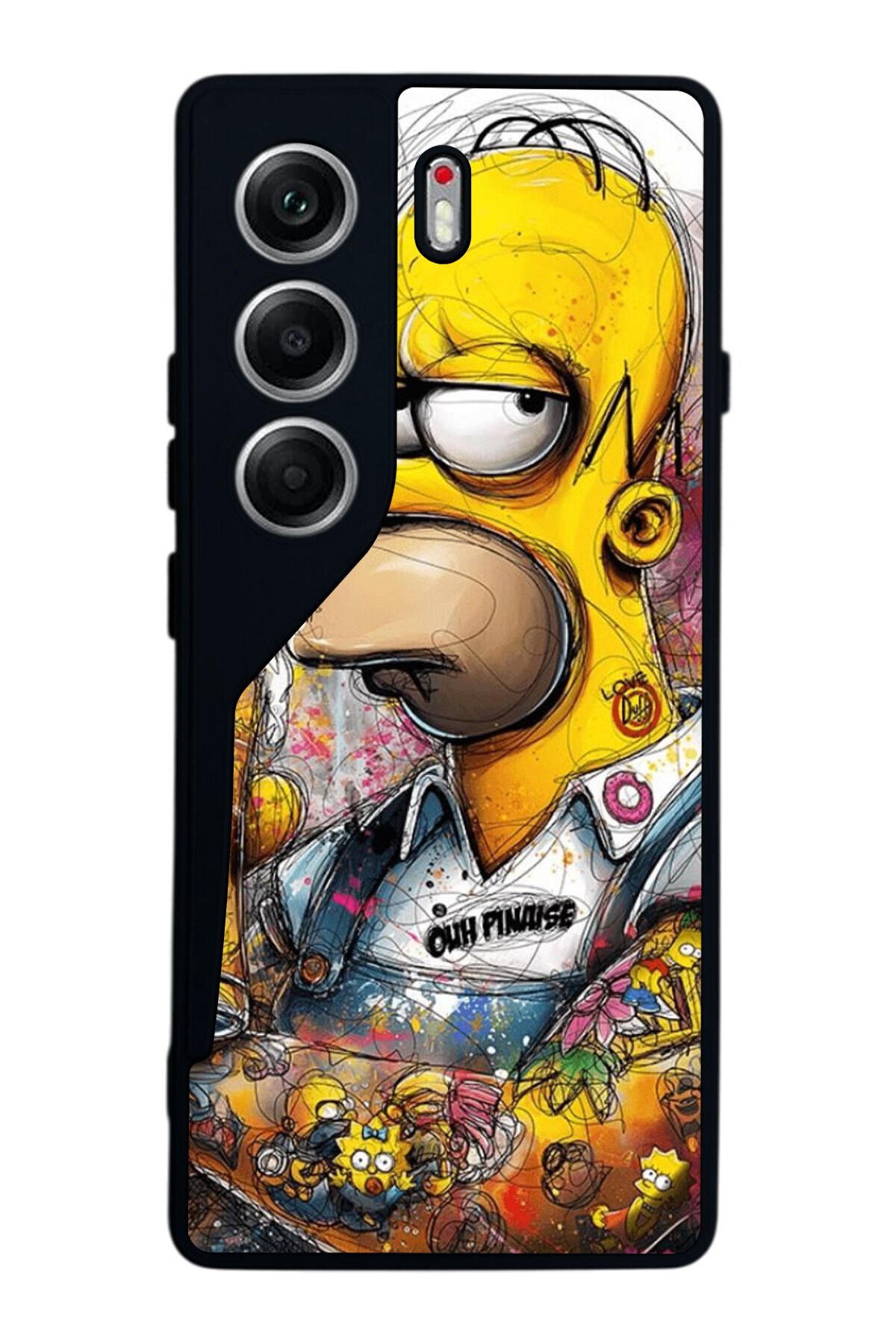 Tecno Camon 40 Uyumlu The Simpsons Tasarımlı Glossy Premium Kılıf