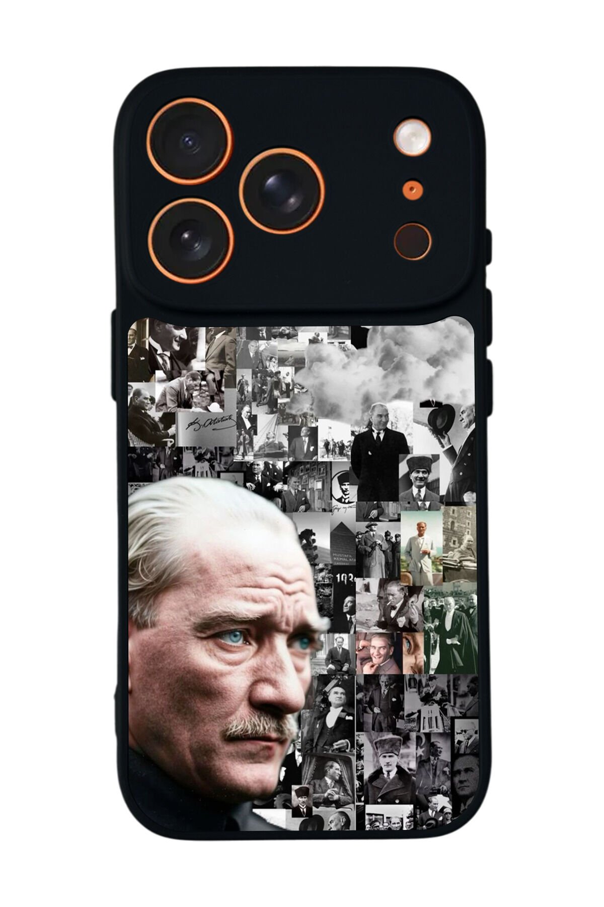 iPhone 17 Pro Uyumlu Mustafa Kemal Ataturk Tasarımlı Glossy Premium Kılıf