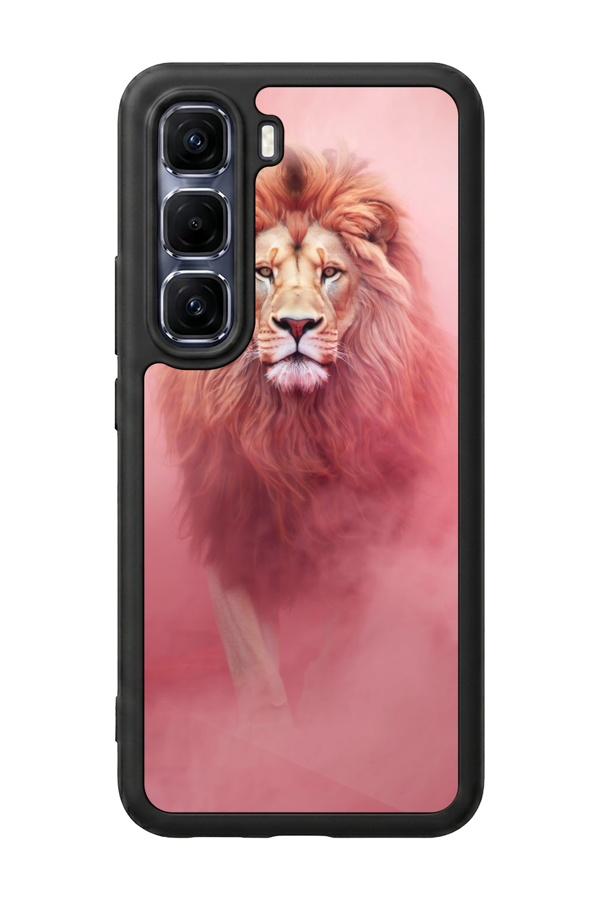 Infinix Hot 60 Pro Plus Uyumlu Aslan Tasarımlı Glossy Premium Kılıf