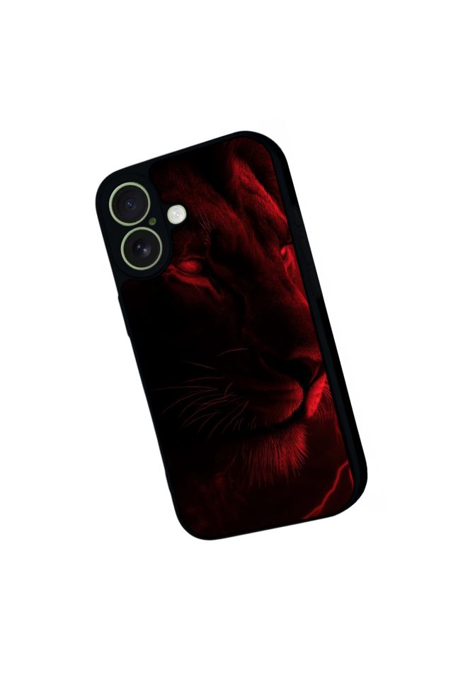 iPhone 17 Uyumlu Aslan Tasarımlı Glossy Premium Kılıf