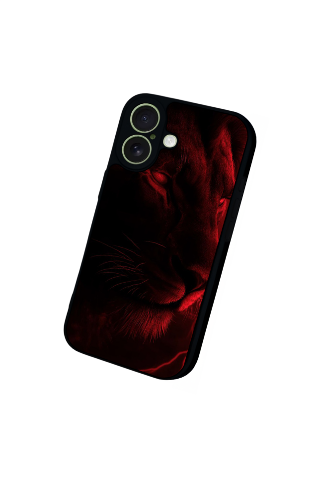 iPhone 17 Uyumlu Aslan Tasarımlı Glossy Premium Kılıf