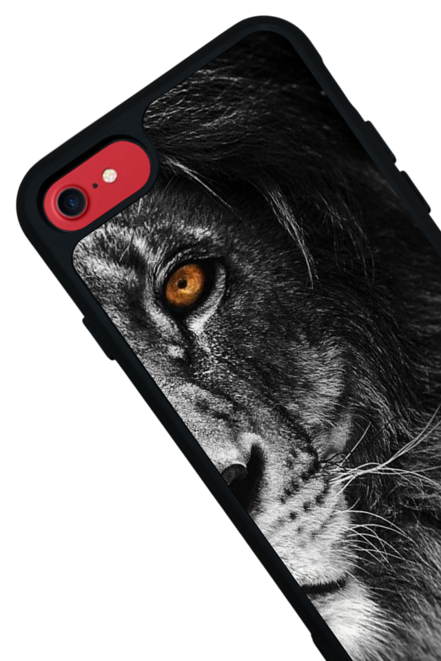 iPhone 7 Uyumlu Aslan Tasarımlı Glossy Premium Kılıf